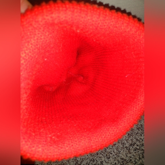 STIHL Chainsaw Orange Pom Hat. Vintage Wool Blend 60's-70's. - Picture 2 of 6